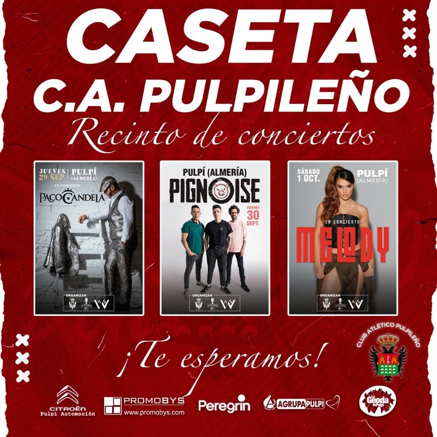 Cartel caseta Atlético Pulpileño Fiestas San Miguel 2022