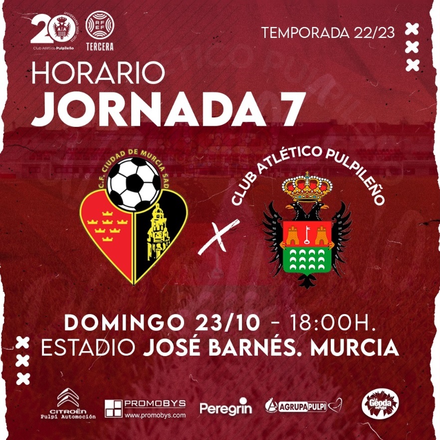 Cartel CAP Ciudad de Murcia vs Atlético Pulpileño 23-10-22